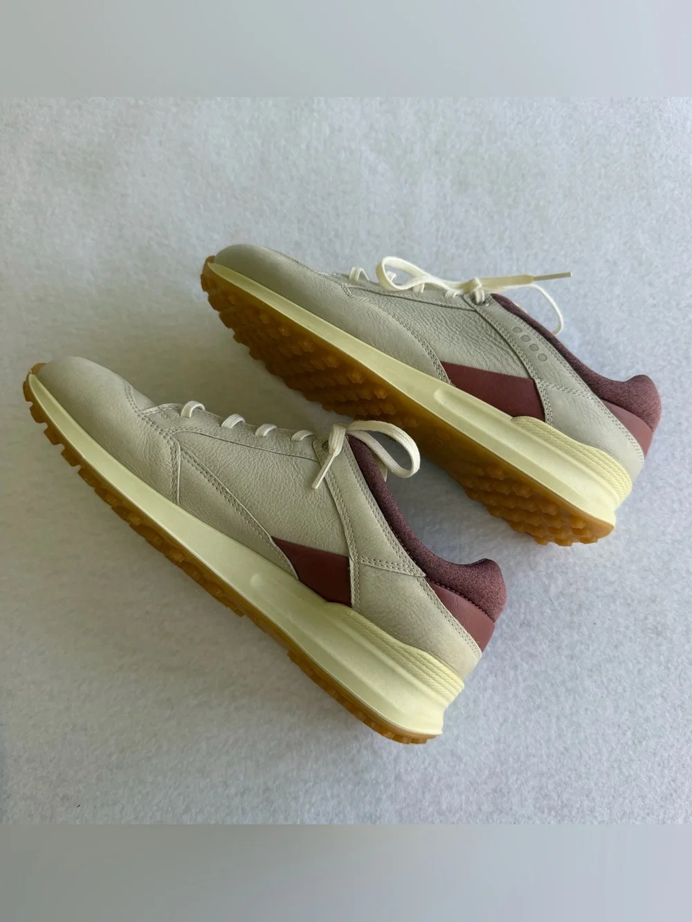 Women’s ECCO Golf Street Retro Hydromax Leather Spikeless Shoes Size EU 38 US 7